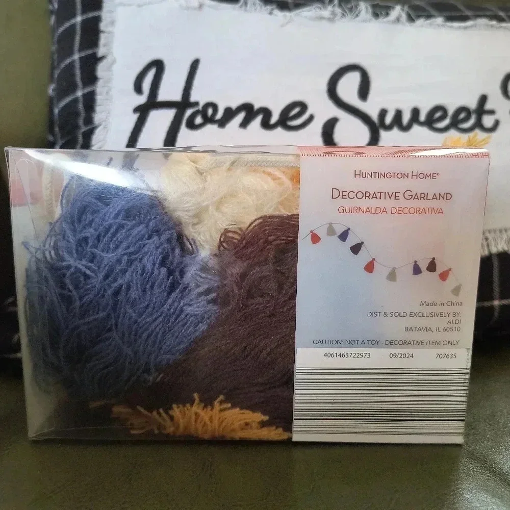 Tassel Huntington Home Aldi Garland decor women's home decorations festival pins